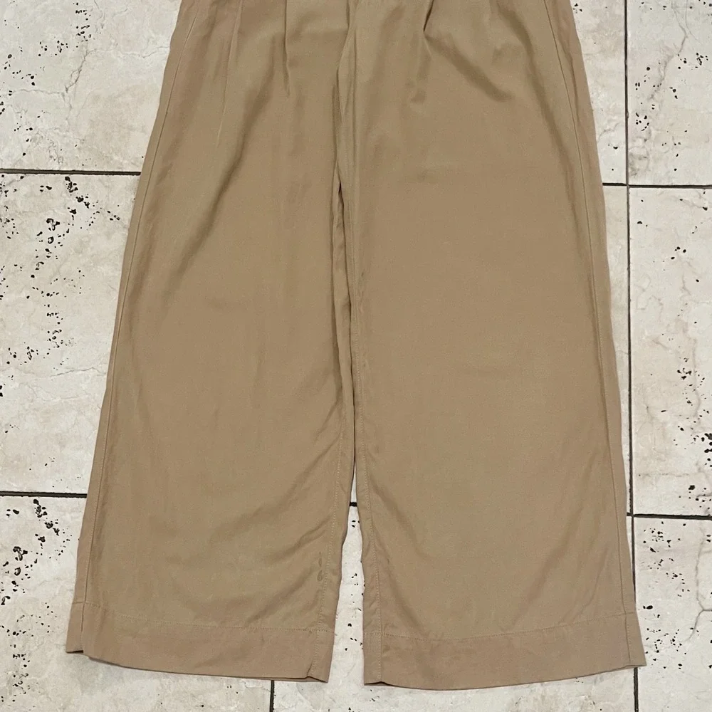 Madewell Women's Harlow Wide-Leg Pants in Khaki Size 6 - Picture 7 of 10